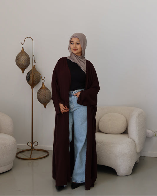 Nila Batwing Open Abaya