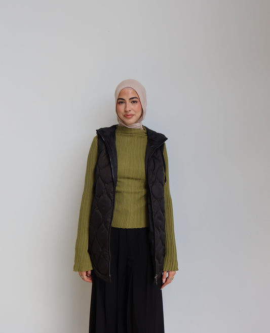 Tri-Zip Puffer Vest