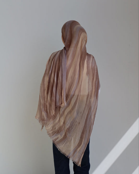 Crinkle Shawl - Sahara