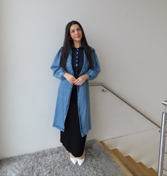 Denim Trench Coat