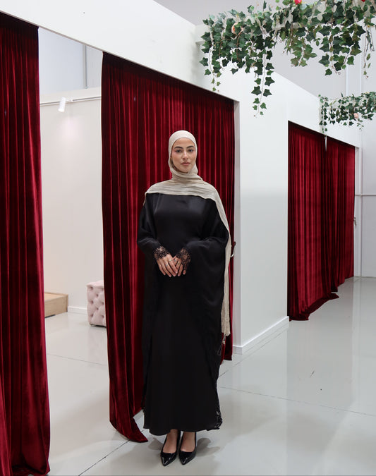 Lace Butterfly Abaya