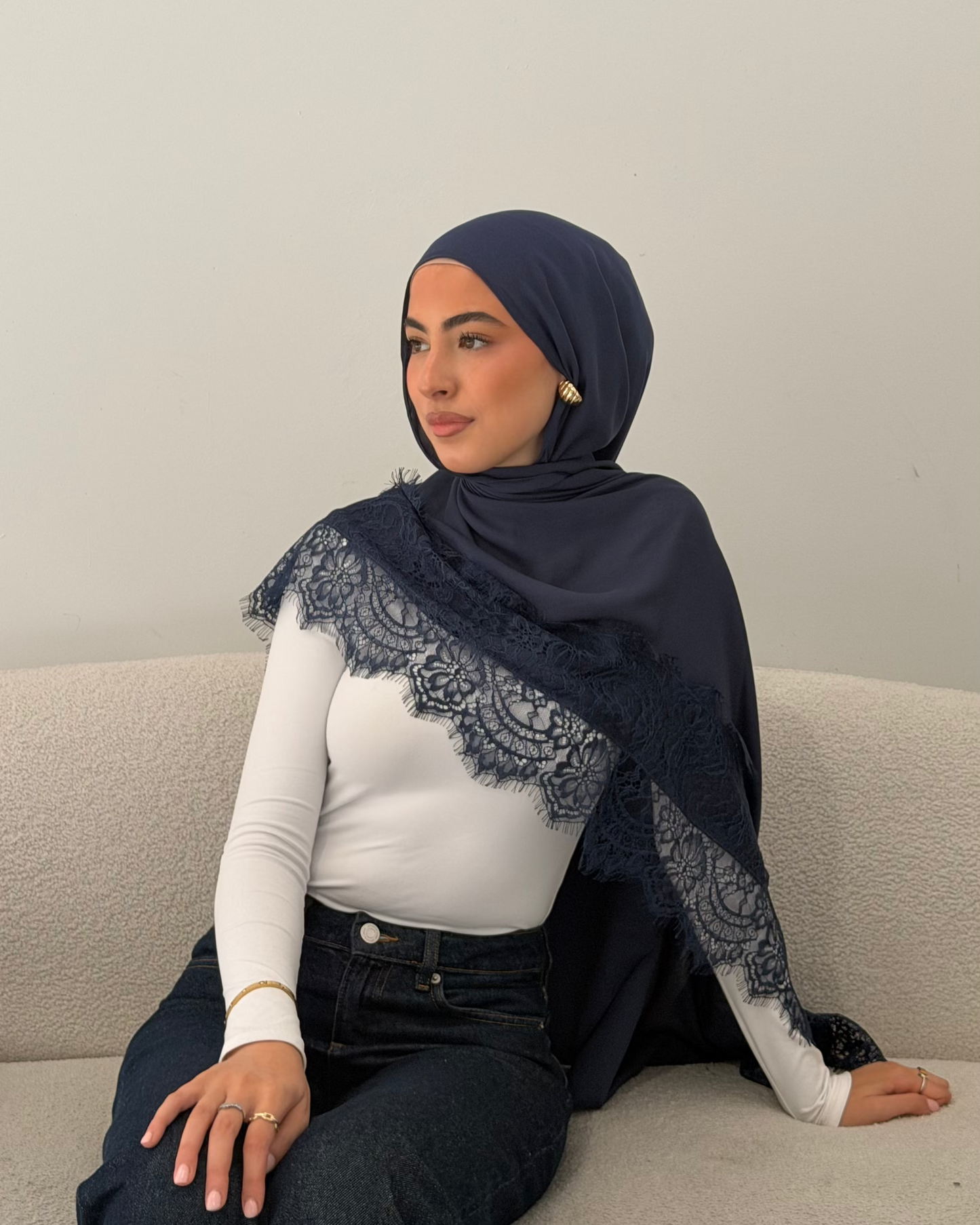 2.0 Navy Lace Modal