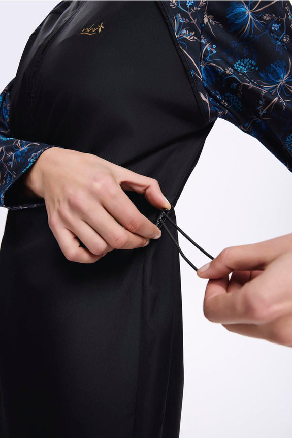 Blue Floral Swim Set