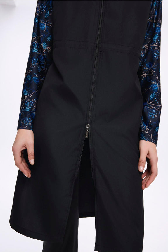 Blue Floral Swim Set