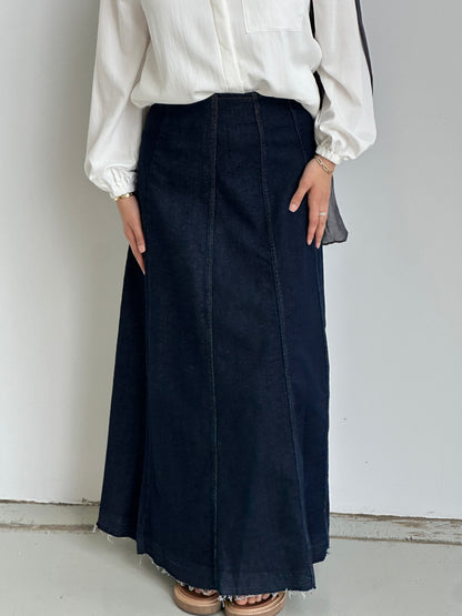 A-line Denim Skirt