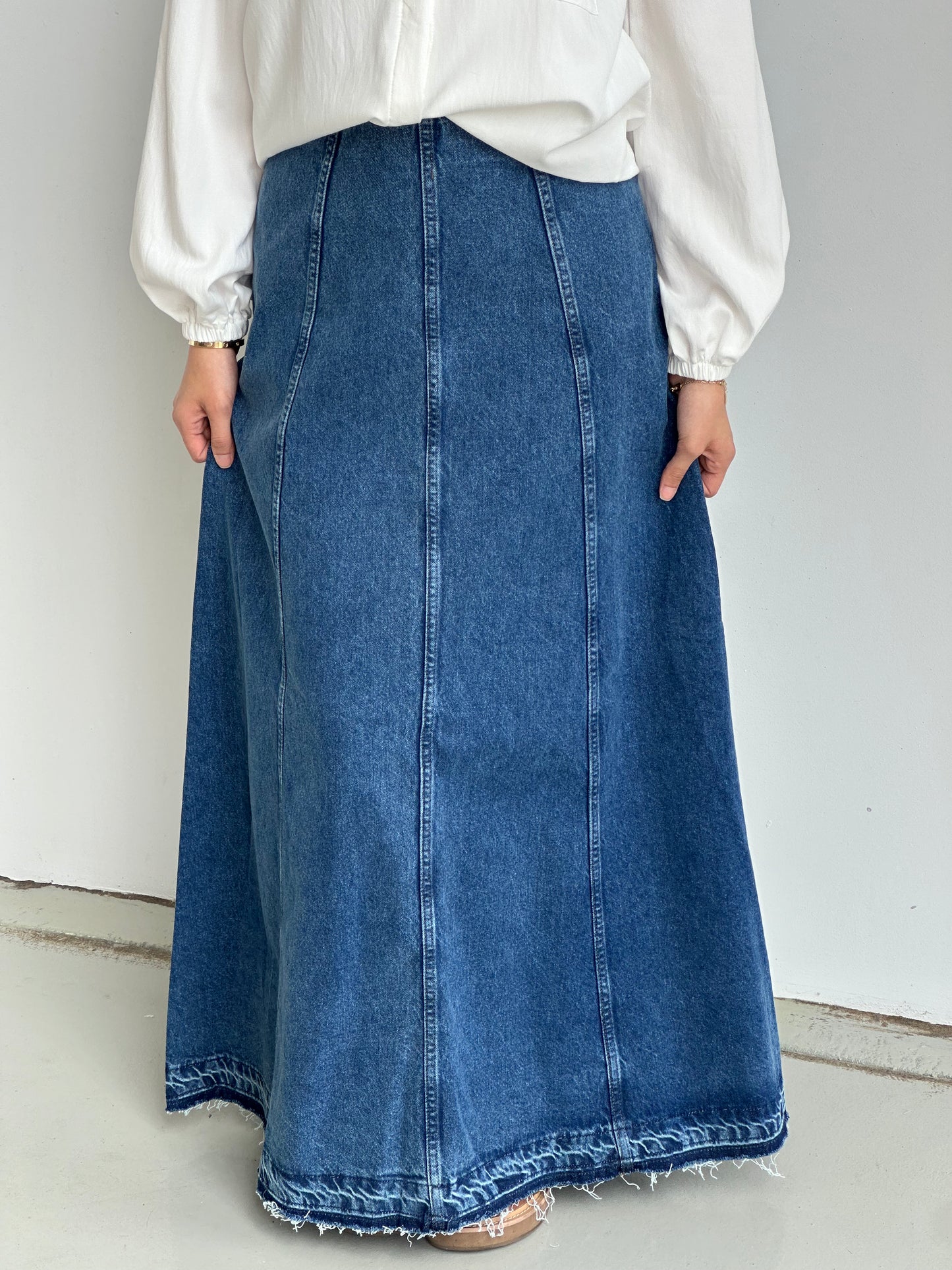 A-line Denim Skirt