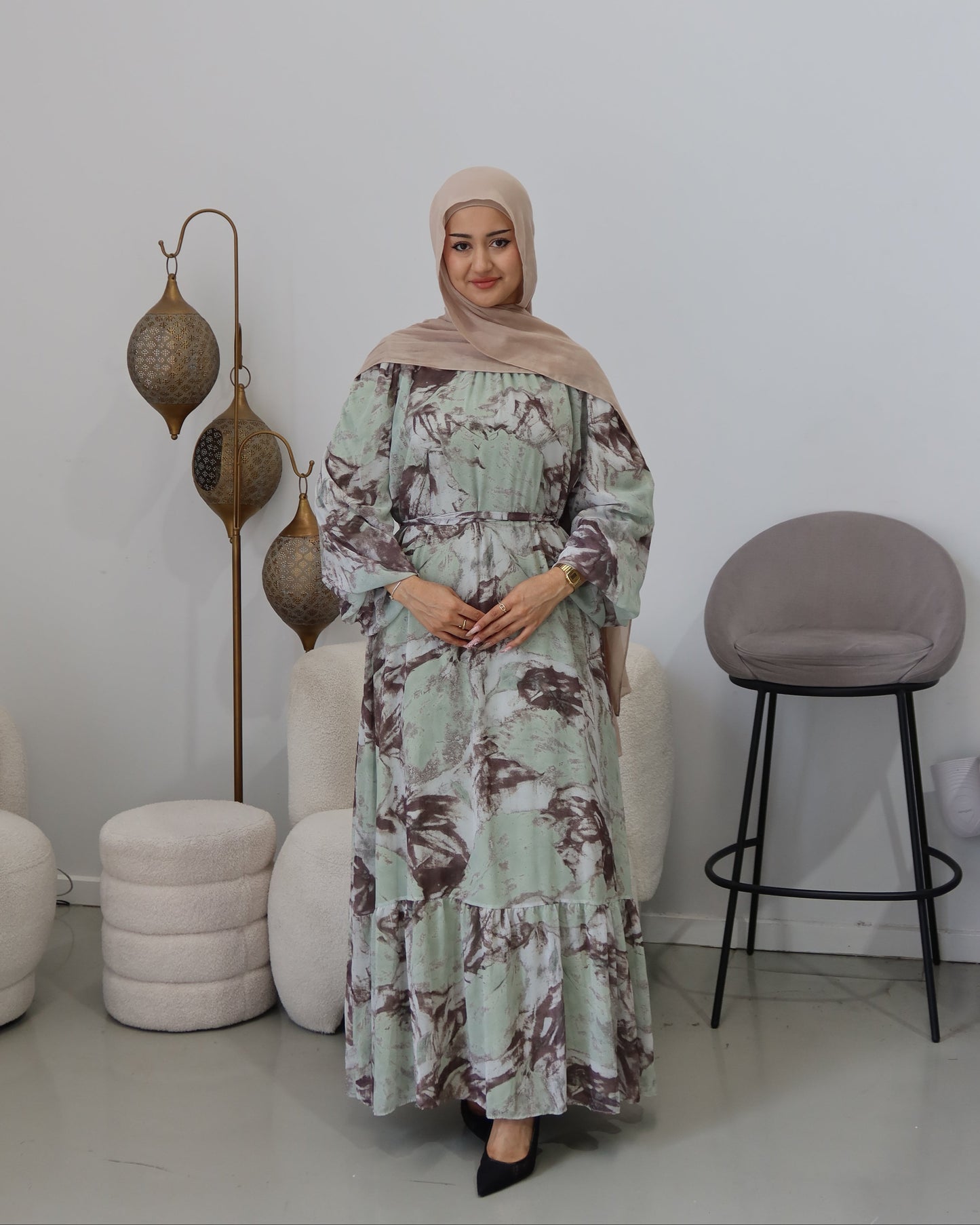 Brina Patterned Dress