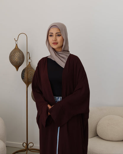 Nila Batwing Open Abaya