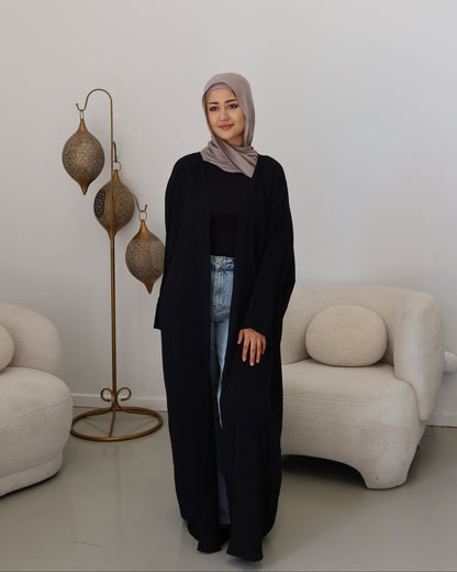 Nila Batwing Open Abaya