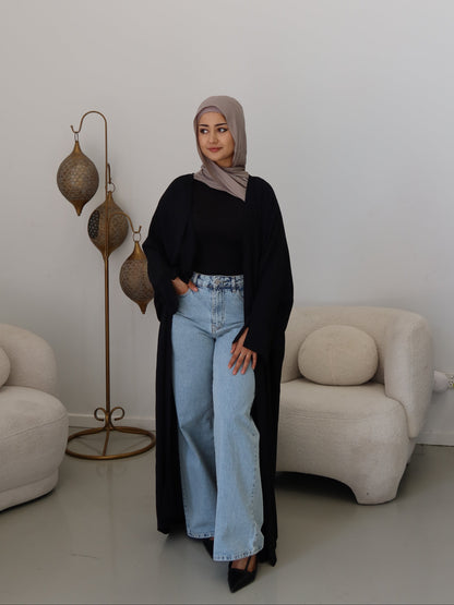Nila Batwing Open Abaya