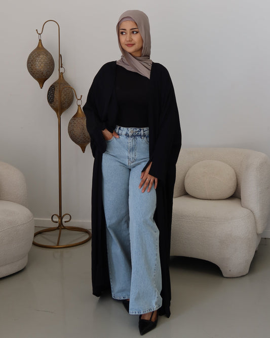 Nila Batwing Open Abaya