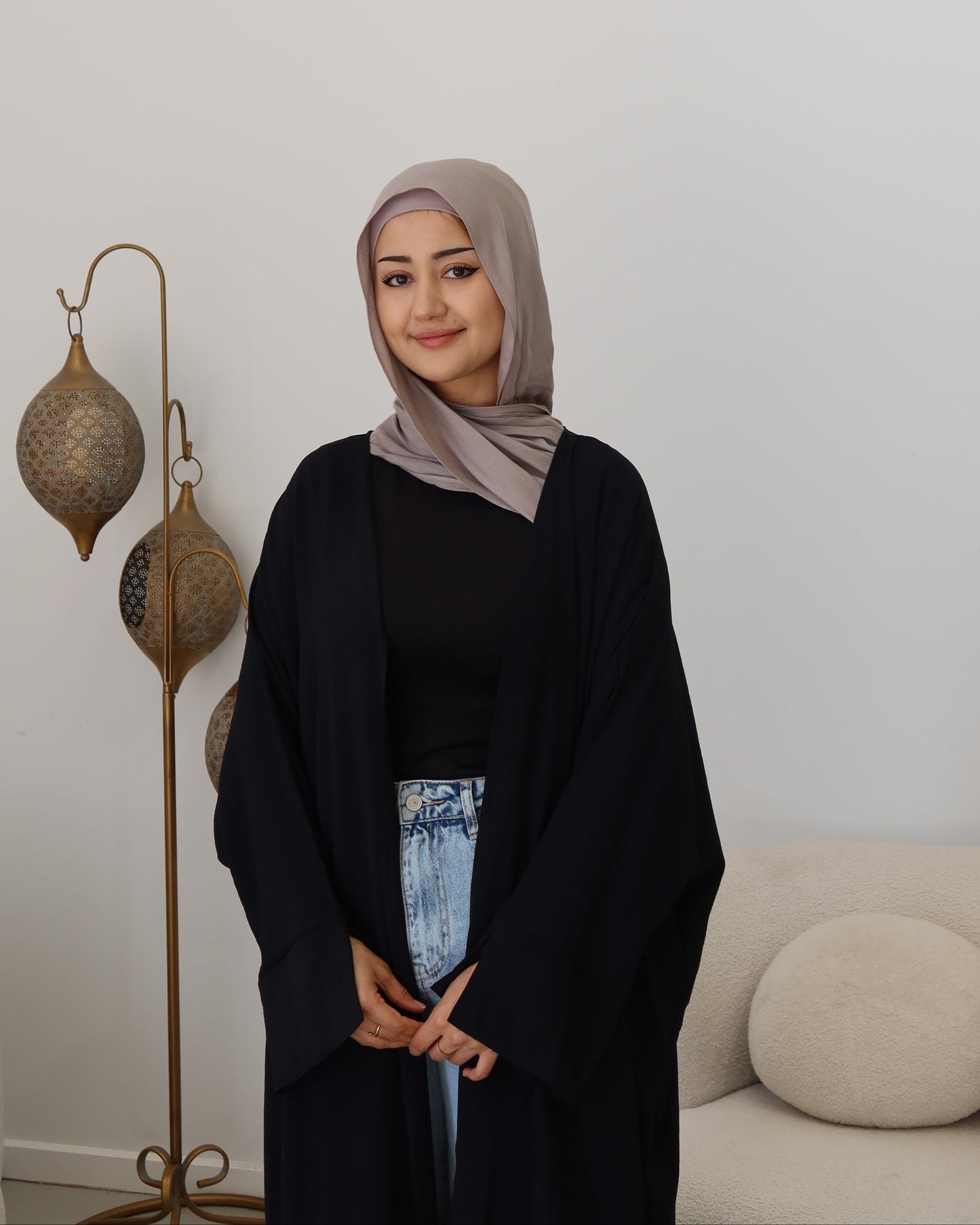 Nila Batwing Open Abaya