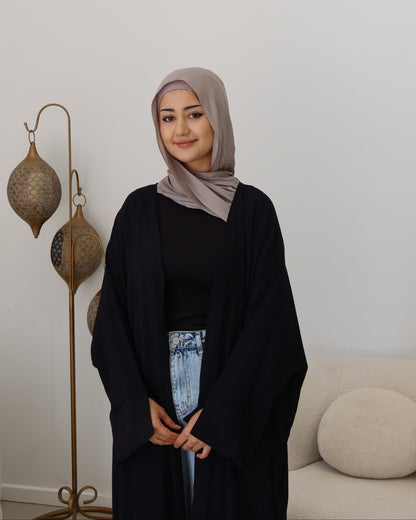 Nila Batwing Open Abaya