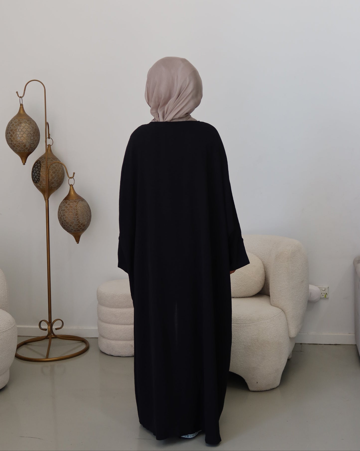 Nila Batwing Open Abaya