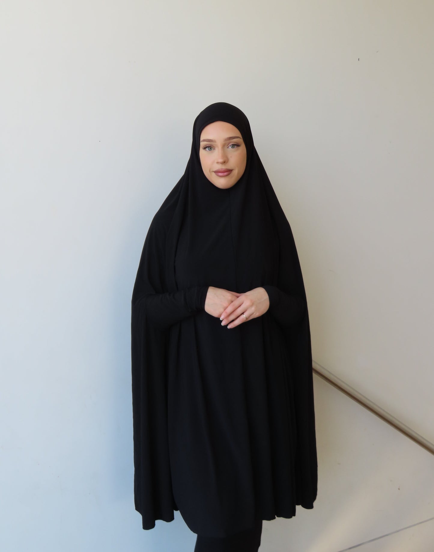 Sleeved Jilbab - Black