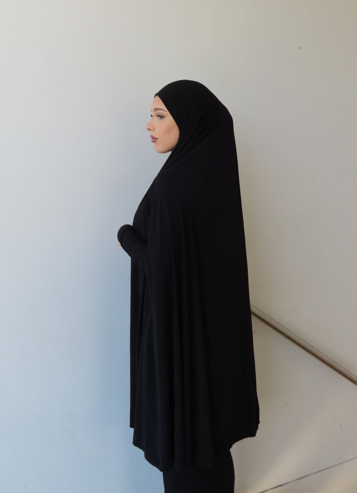 Sleeved Jilbab - Black