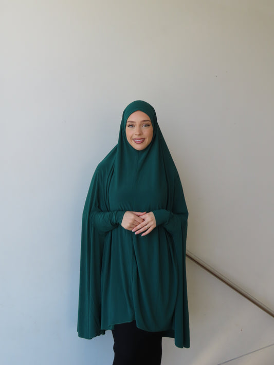 Sleeved Jilbab - Emerald