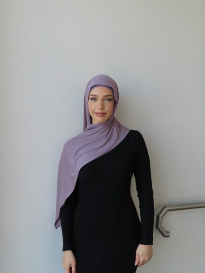 Lilac - Jersey Shawl Set