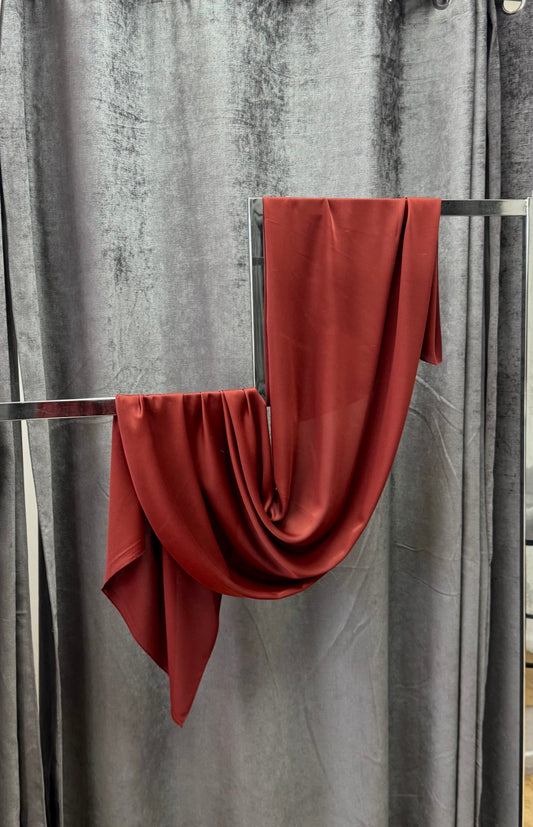 Red Satin Shawl