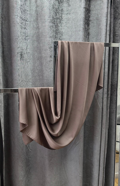 Taupe Satin Shawl