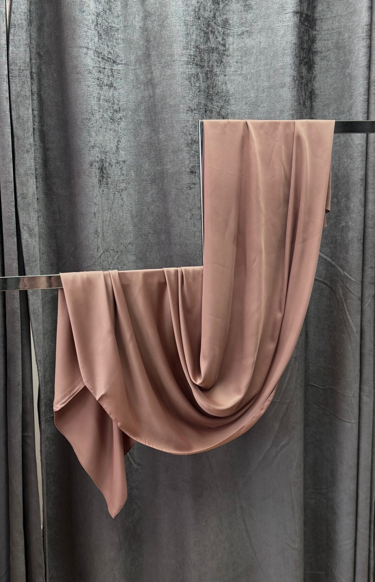 Dusty Pink Satin Shawl