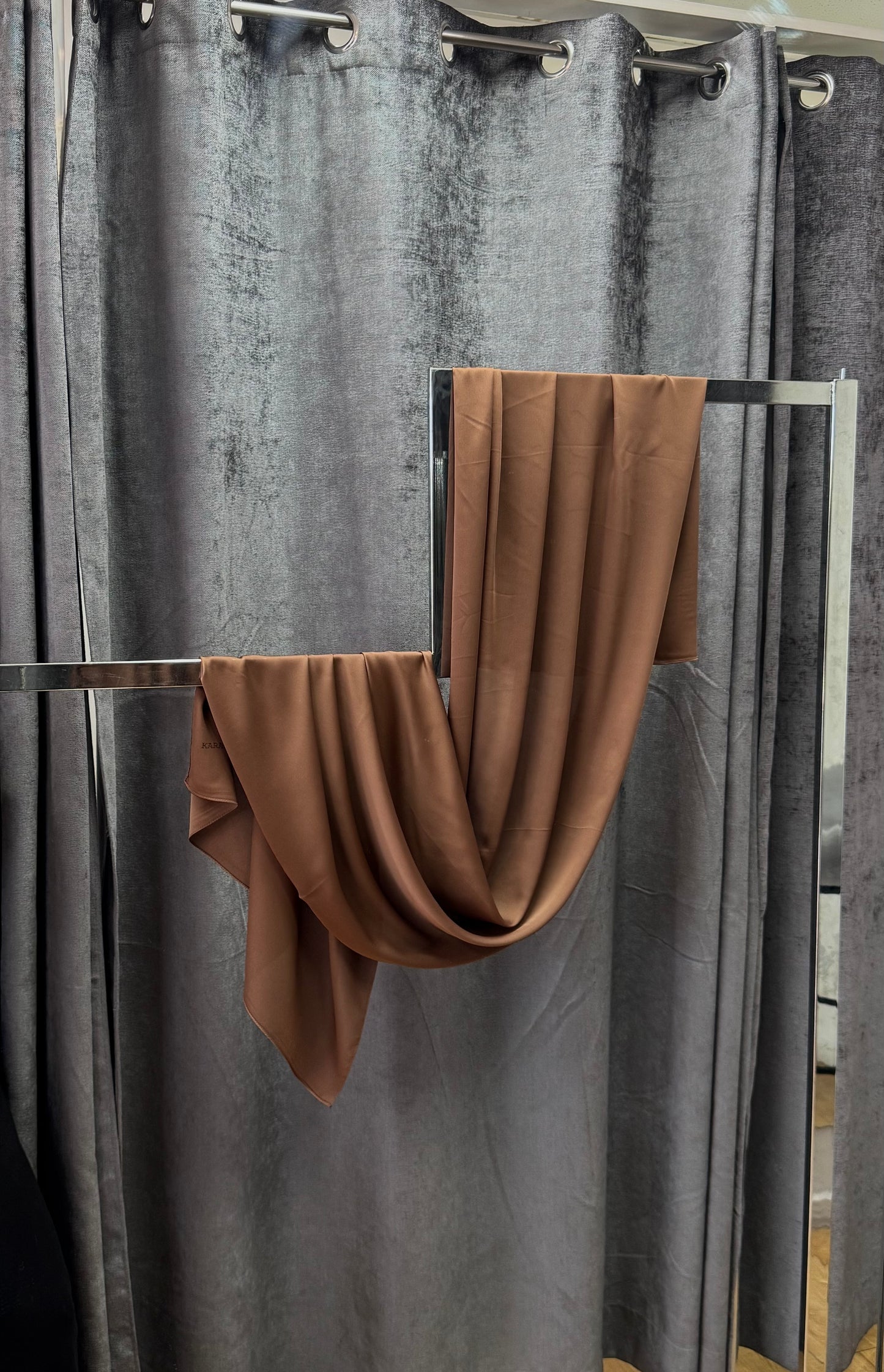 Brown Satin Shawl