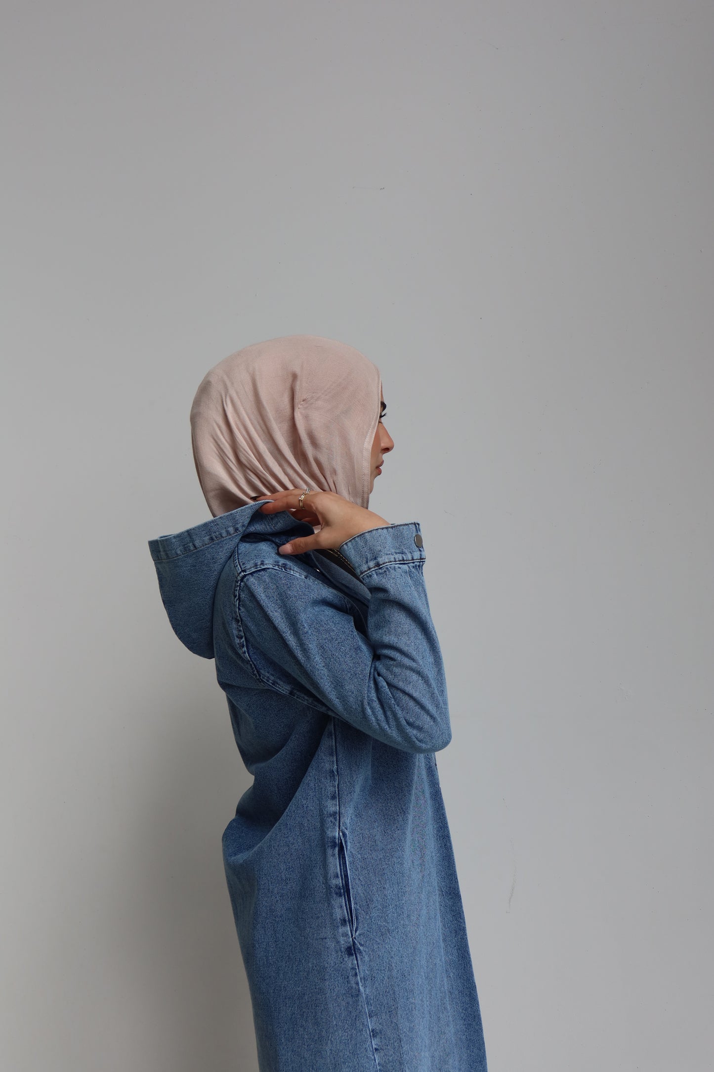 Denim Hooded Jacket