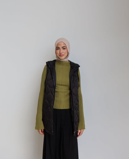 Tri-Zip Puffer Vest