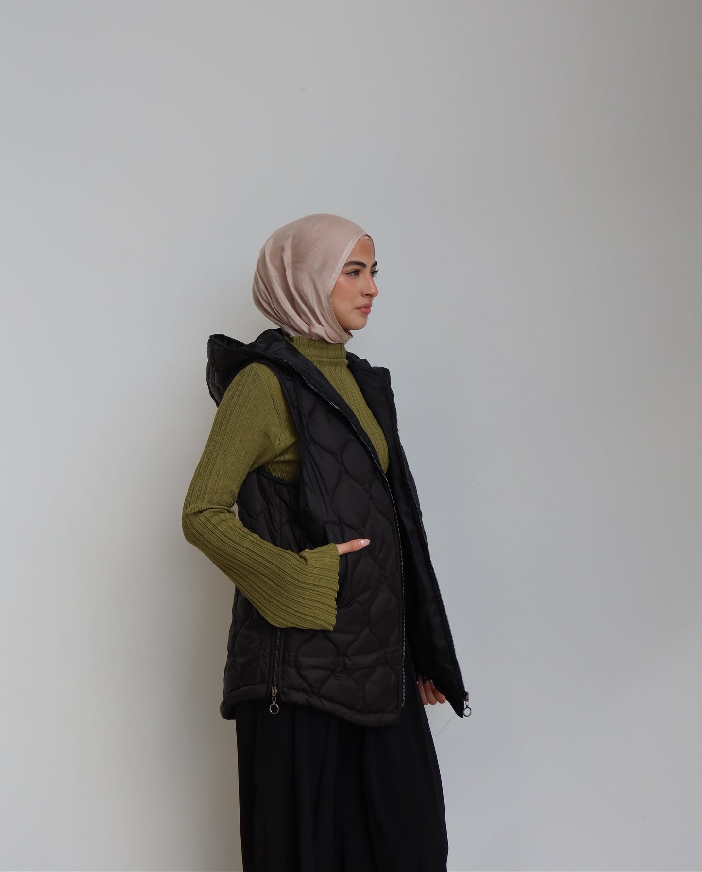 Tri-Zip Puffer Vest