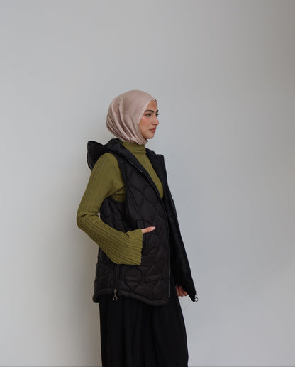 Tri-Zip Puffer Vest