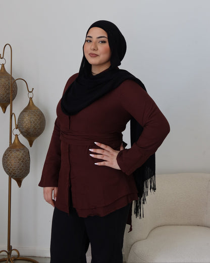 Athena Wrap Top