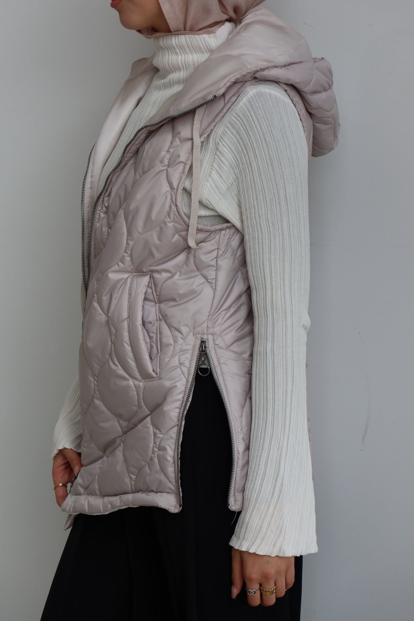 Tri-Zip Puffer Vest