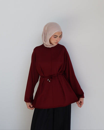 Azur Drawstring Top