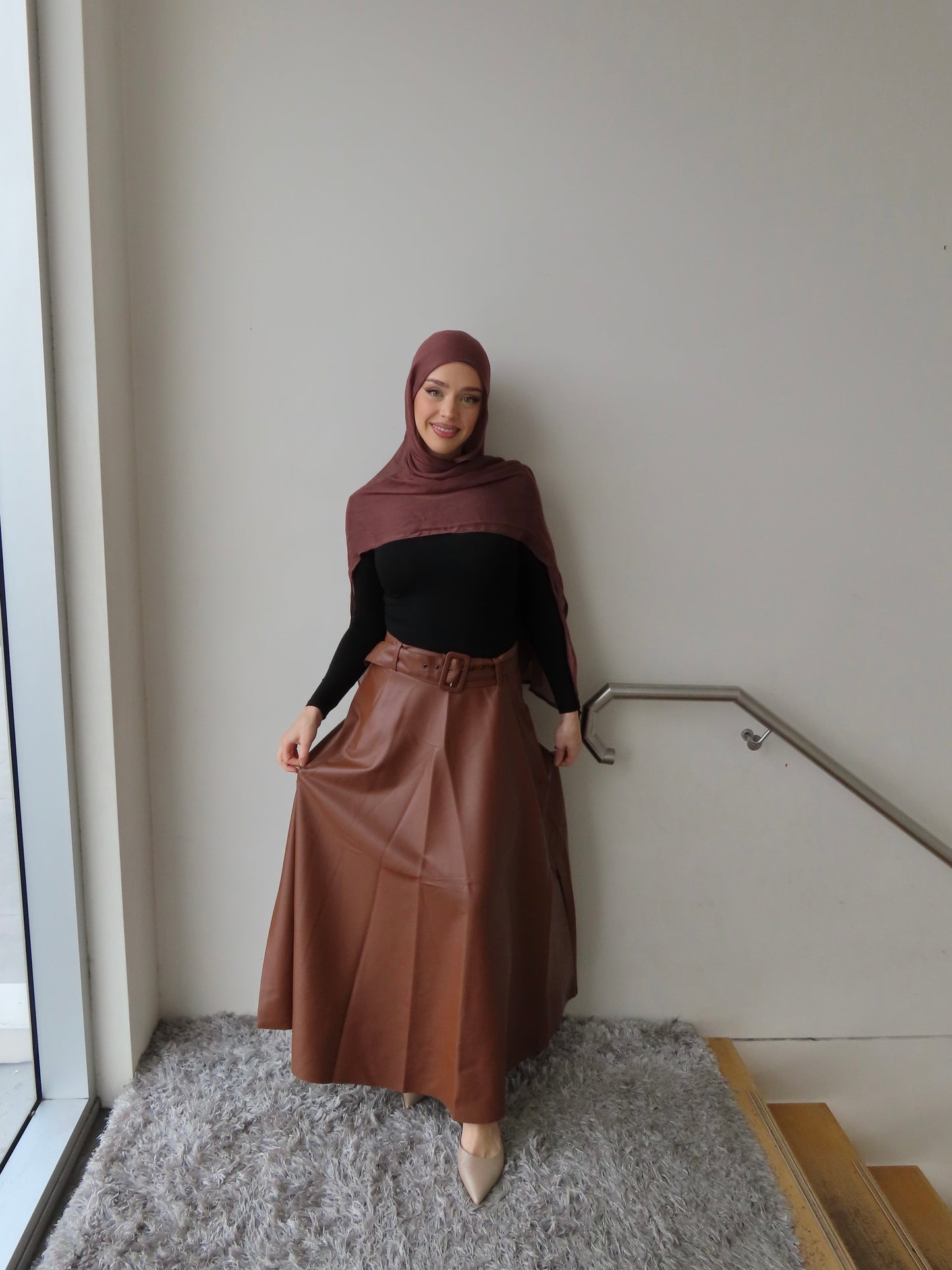 Nila Leather Skirt