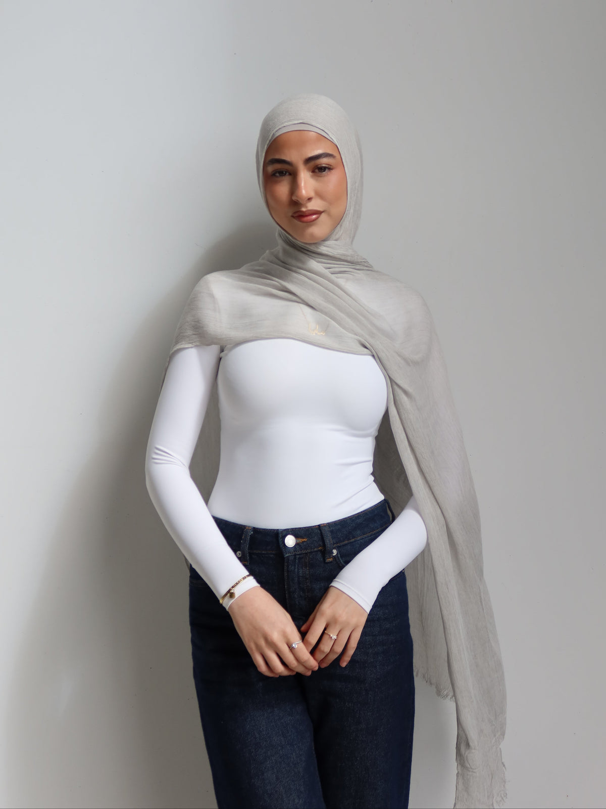 Crinkle Rayon Set-Dove
