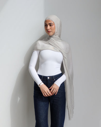 Crinkle Rayon Set-Dove