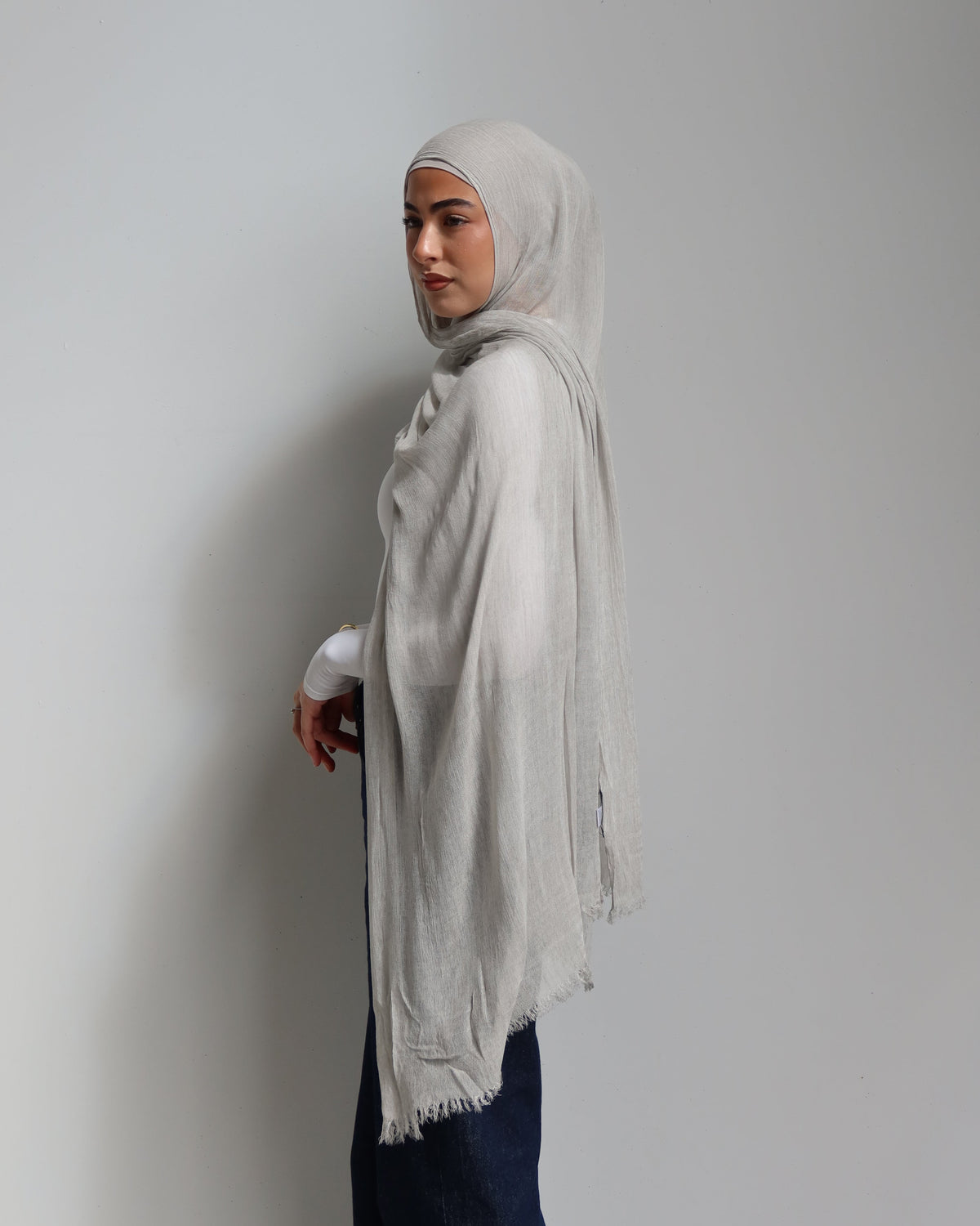 Crinkle Rayon Set-Dove