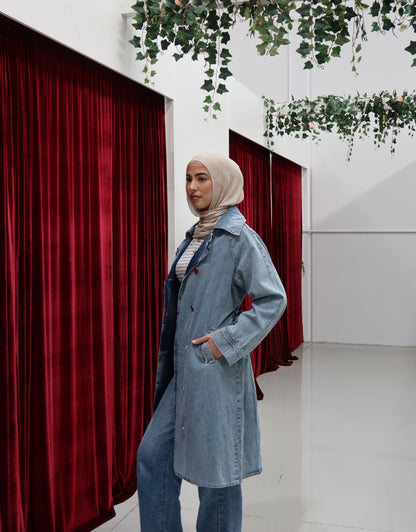 Zoe Midi Denim Jacket