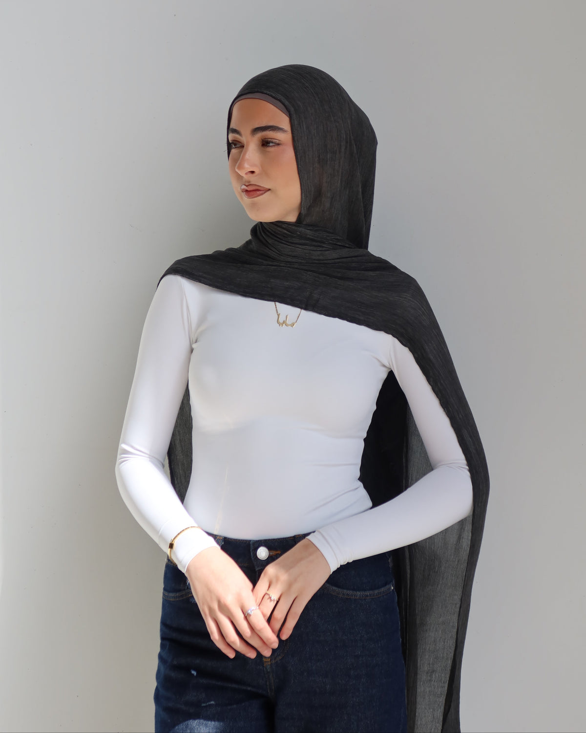 Crinkle Rayon - Charcoal