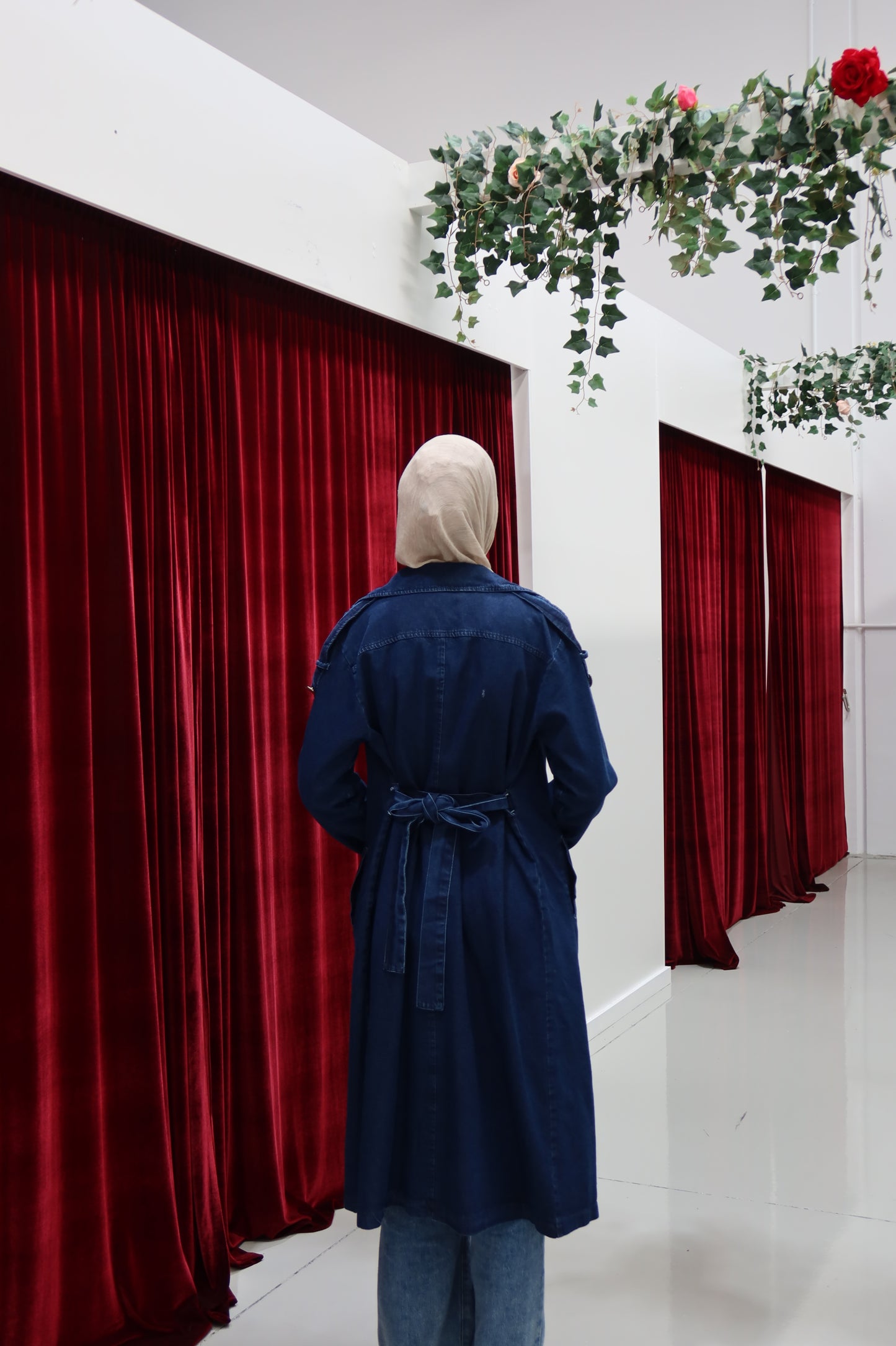 Talia Denim Trench