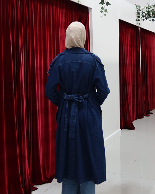 Talia Denim Trench