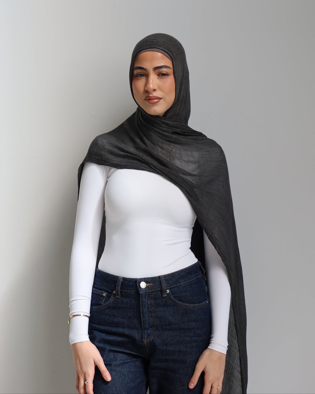 Crinkle Rayon - Charcoal