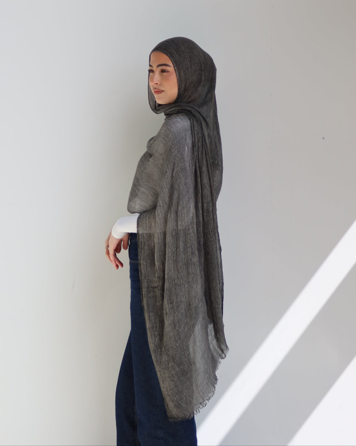 Crinkle Rayon Set-Platinum