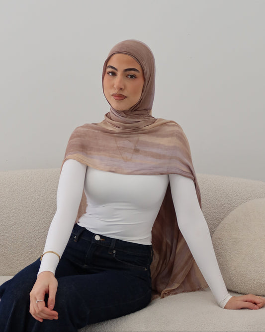 Crinkle Shawl - Sahara