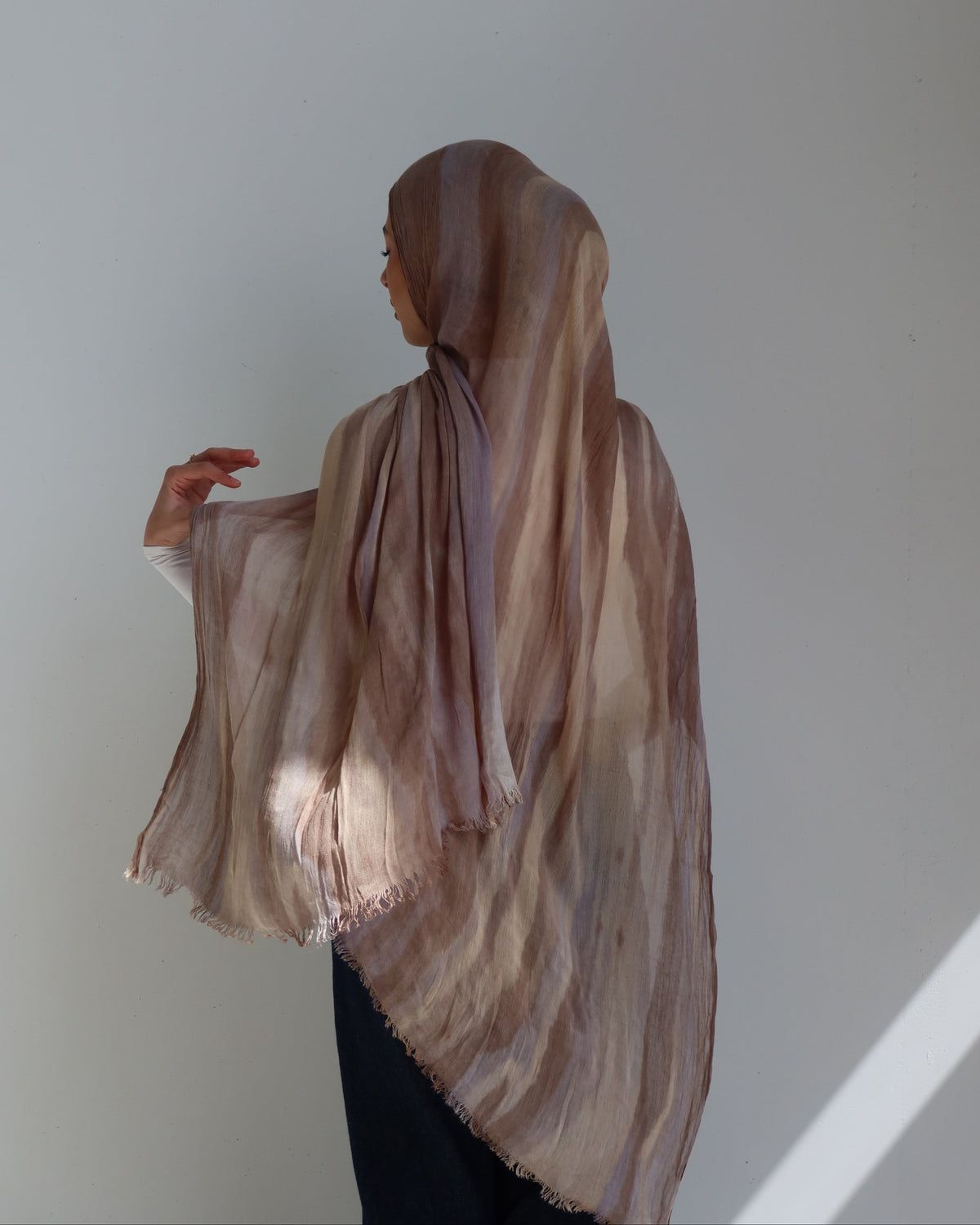 Crinkle Shawl - Sahara