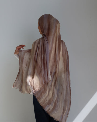 Crinkle Shawl - Sahara