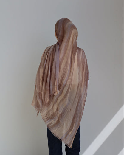 Crinkle Shawl - Sahara