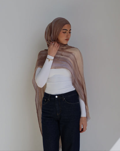 Crinkle Shawl - Sahara