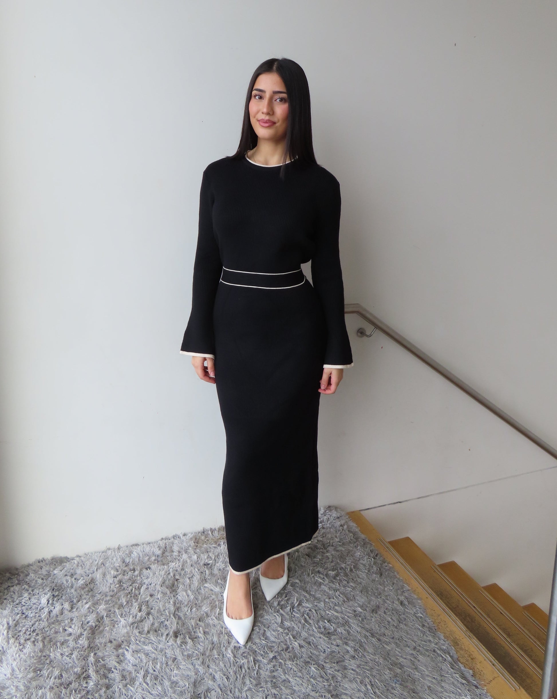 Amara Knit Dress - Black / 6 Amara Knit Dress - Black / 6