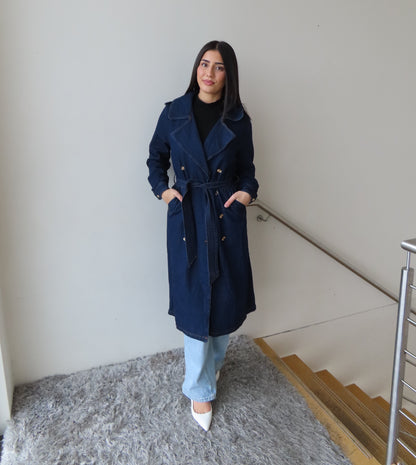 Leylani Denim Trench